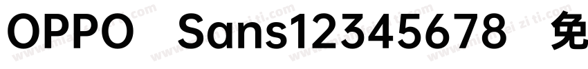 OPPO Sans12345678字体转换